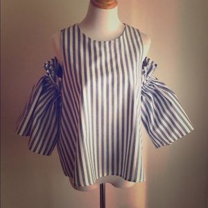 Blue & White Striped Tank